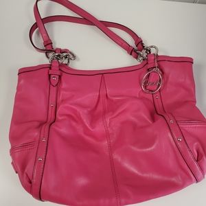 Coach Alexandra Pink Leather shoulder bag